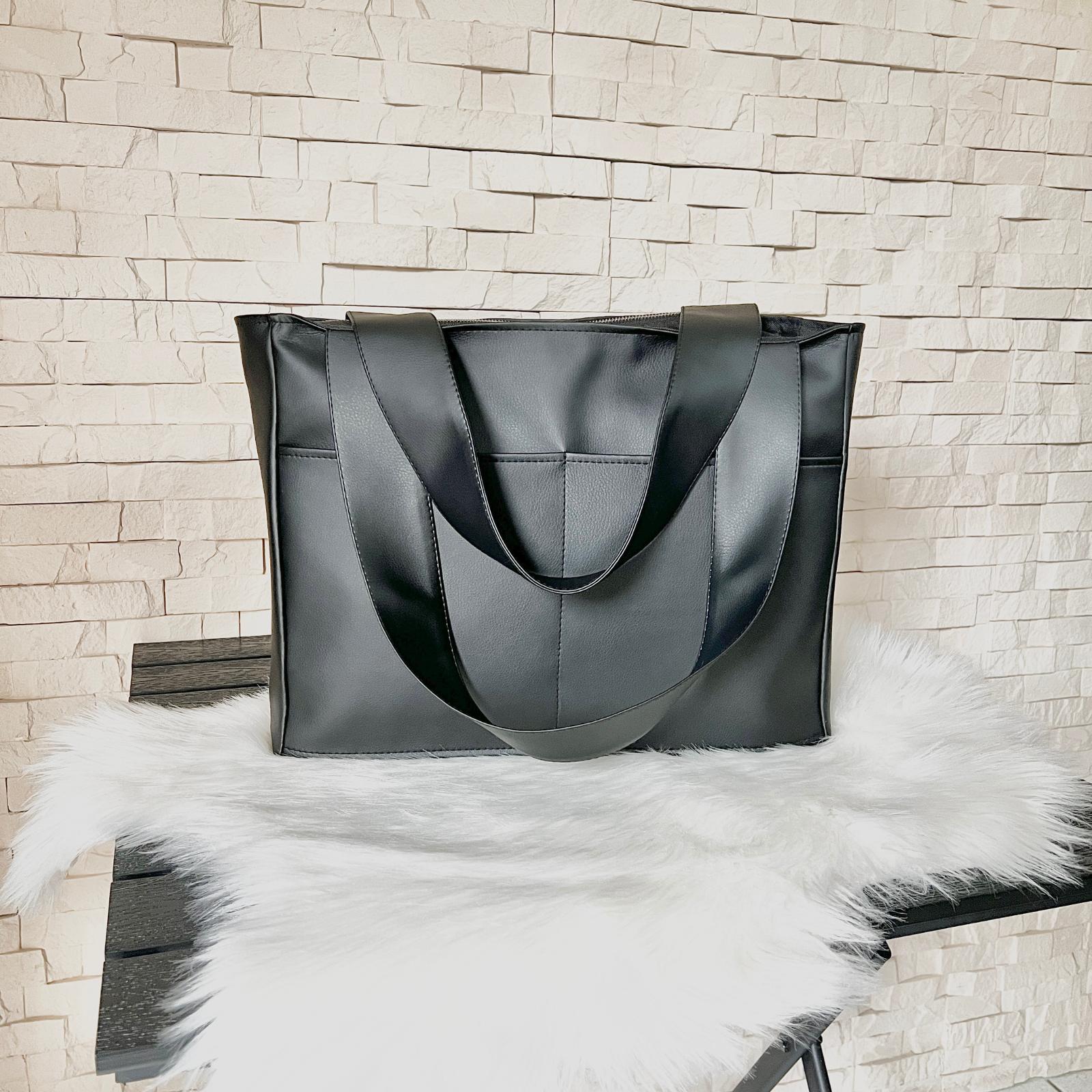 Torba NoVa - duża torba do pracy damska handmade z ekoskóry